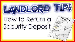 Returning a Tenant's Security Deposit | Landlord Tips