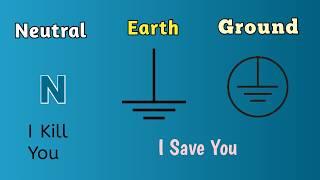 Neutral Earth Ground Difference || Neutral VS Earth VS Ground || Earth Neutral Voltage