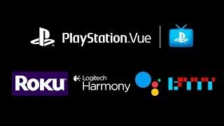 Playstation Vue Review with Roku, PS4 Console, Harmony and Google Assistant.