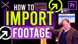 How to IMPORT FOOTAGE into Premiere Pro CC | Import Media Videos Photos Music Graphics
