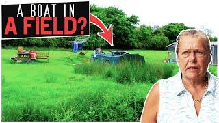 Why Is There a Narrowboat in a Field! Cruise on The Most Remote Canal