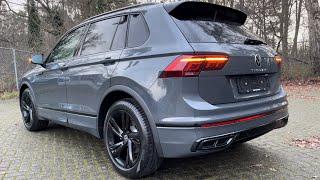 Volkswagen NEW Tiguan R-Line 2023 in 4K Dolphin Grey 19 Inch Valencia walk around & detail Inside