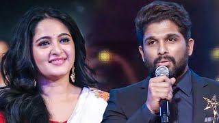 Allu Arjun Praising And Expressing His Love For Anushka Shetty At SIIMA