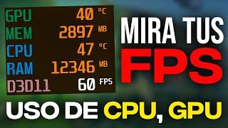 Cómo DESCARGAR MSI Afterburner: *Ver FPS, Uso de CPU, GPU, RAM*