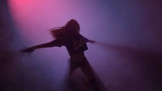 Woman Dancing Under a Cloud of Smoke - Copyright Free Reusable Stock Video HD