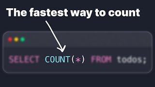 Stop using COUNT(id) to count rows