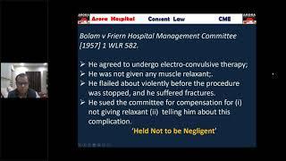 Medicolegal Aspects of Surgical Consent and DOT 1 - Dr Pradeep Arora