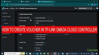 HOW TO CREATE VOUCHER IN TP-LINK OMADA CLOUD CONTROLER | CREATE VOUCHERS IN OMADA