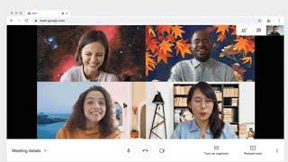 Google Meet custom background images