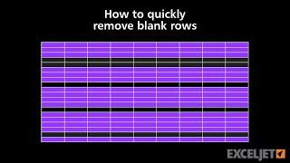 How to quickly remove blank rows Win