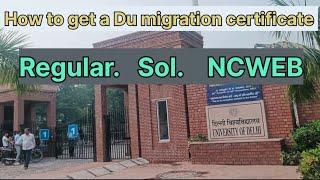 How to get a sol migration certificate | Delhi University migration certificate | Du migration