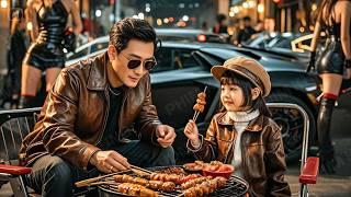 A single dad on a blind date eating skewers with his daughter is suddenly proposed