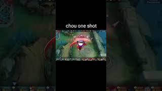 Chou one shot #mlbbshorts #gaming #shorts