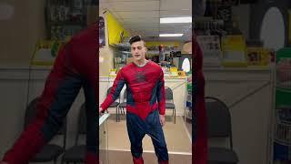 SPIDER MAN WORKS AT @Atlanta Brick Co Tv