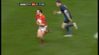 Mark Jones nearly scores one of the greatest individual tries