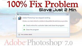 Adobe Photoshop has Stopped Working || 2023 || 100% Fix #photoshop #adobephotoshop #adobe