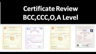 Nielit Doeacc Bcc ,CCC ,O Level, A Level Certificate Review