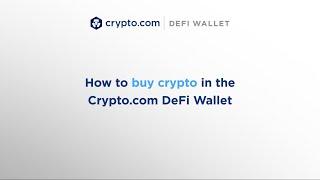 How to buy crypto in the Crypto.com DeFi Wallet