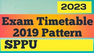 SPPU Exam Timetable 2023 ||