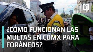 Así es como cobrarán las multas de la CDMX a los vehículos con placas foráneas - En Punto