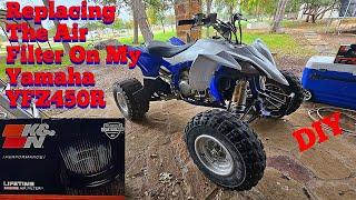 HOW TO Install The Best Air Filter For YAMAHA YFZ450! K&N Airfilter