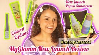 New MyGlamm Makeup Review| Popxo New Launch Sunscreens Review| #popxomakeup #myglamm | SAHNAZ