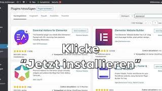 Elementor in WordPress installieren