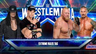 FULL  MATCH - JOHN CENA & UNDERTAKER VS BROCK LESNAR & RANDY ORTON