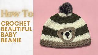 Adorable Crochet Baby Beanie: Step-by-Step | DIY CROCHET for Absolute Beginners