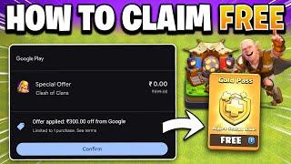 Claim FREE Packs, Scenery & Gold Pass with Google Special New Offer in Clash of Clans