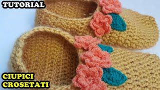 Am croșetat o pereche de CIUPICI - TUTORIAL - How to crocket slippers