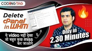 How to Delete cPanel in WHM