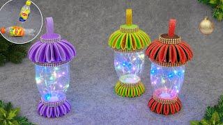Сказочные фонарики из пластиковых бутылок️Прекрасная идея для новогоднего настроения