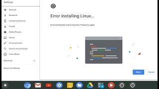 Error Installing linux on ChromeOS