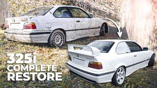 THIS IS HOW I RESTORE this ABANDONED 325i E36 Full Restoration from trash to hot car in 10 minutes!