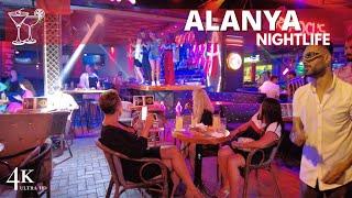 【4K】Alanya 2023 Nightlife Bar Street