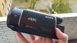 Sony FDR-AX53 4k camcorder test with zoom, stabilizer, low light footage in 2024