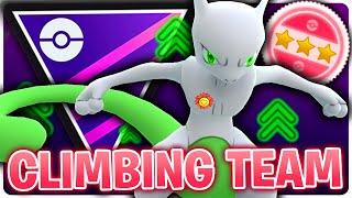 MY CLIMBING TEAM! *SHUNDO* LEVEL 51 MEWTWO IS THE BEST SAFE SWAP | MASTER LEAGUE | GO BATTLE LEAGUE