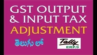 GST Output & Input Tax Adjustment Entries in Tally ERP.9