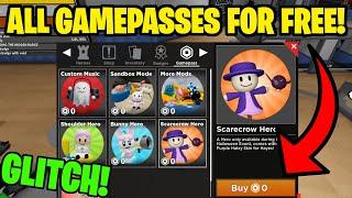 HOW TO GET ALL GAMEPASSES IN TOWER HEROES FOR FREE!