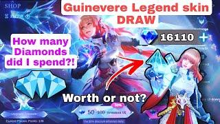 GUINEVERE LEGEND SKIN DRAW!HOW MANY DIAMONDS?!107 SpinsPsion of Tomorrow Cost