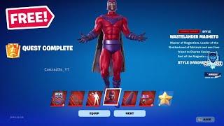 Fortnite Complete Page 2 Quests - How to unlock Magneto Comic Style and Cape in Fortnite