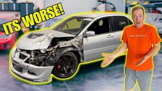 Rebuilding A Wrecked Mitsubishi Lancer Evo 8 | Part 1