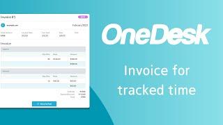 OneDesk - Invoicing