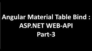 CRUD Operation in Angular With ASP.NET CORE RESTfull API | Part-3