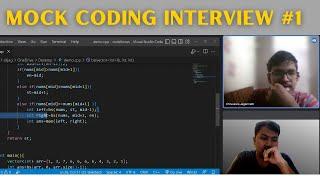 Mock Coding Interview | Amazon Coding Interview Preparation | Samsung SDE Mock Interview | DSA