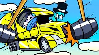 We Launch Semi Trucks and Get Smashed by Giant Hammers in Crash Master 3D!