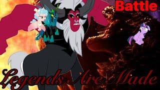 Godzilla Vs Tirek Queen Chrysalis And Cozy Glow