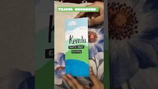 Kerala travel brochure idea | School Project Ideas #travel #kerala #diy #schoolproject #trending