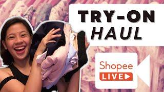 SHOPEE LIVE TRY-ON HAUL | Bianca Ganaban